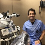 Dr. Nasser with his microscope technology