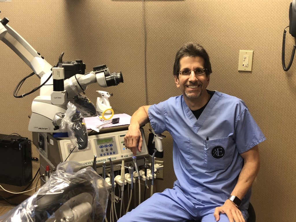 Dr. Nasser with his microscope technology