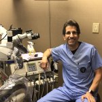 Dr. Nasser with his microscope technology